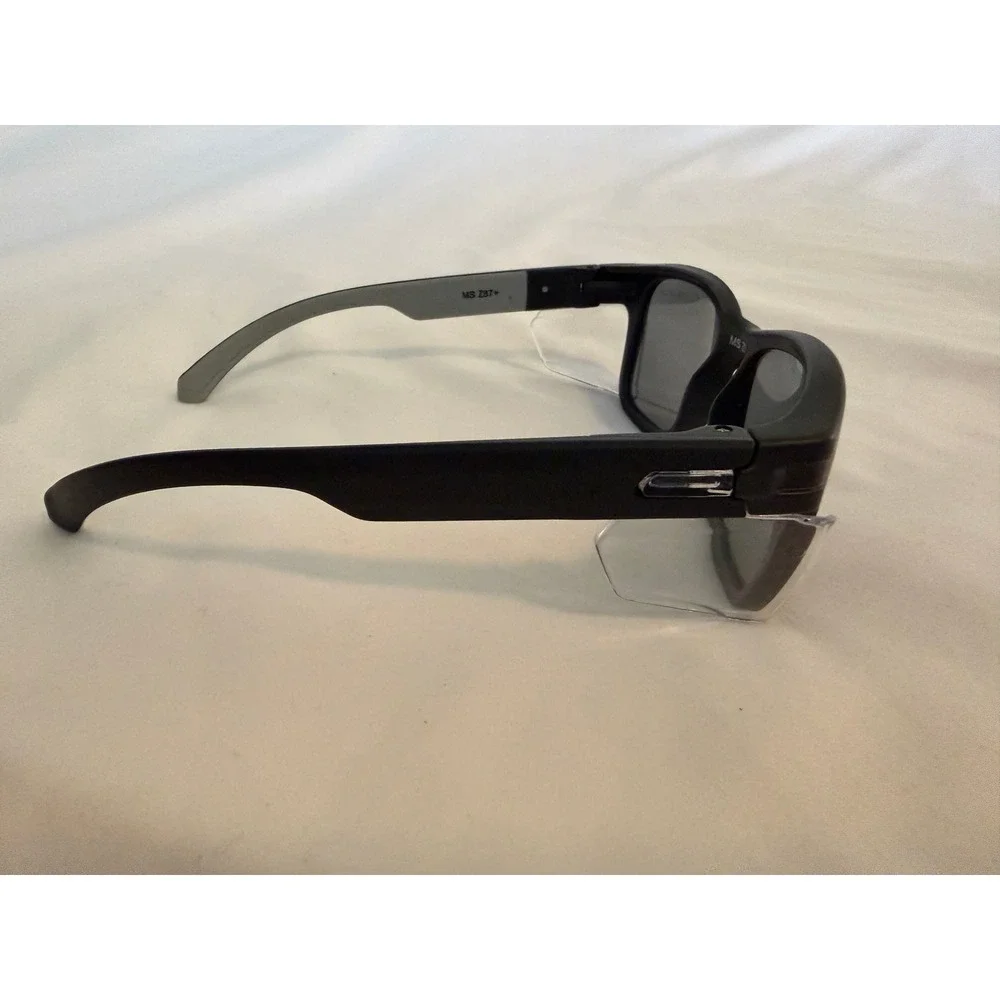 Magid MS Z87+ Safety Glasses Matte Black Wayfarer Style with Side Shields
